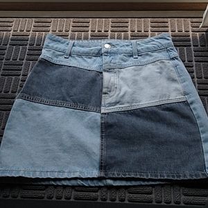 Patch work wild fable denim skirt, size 00